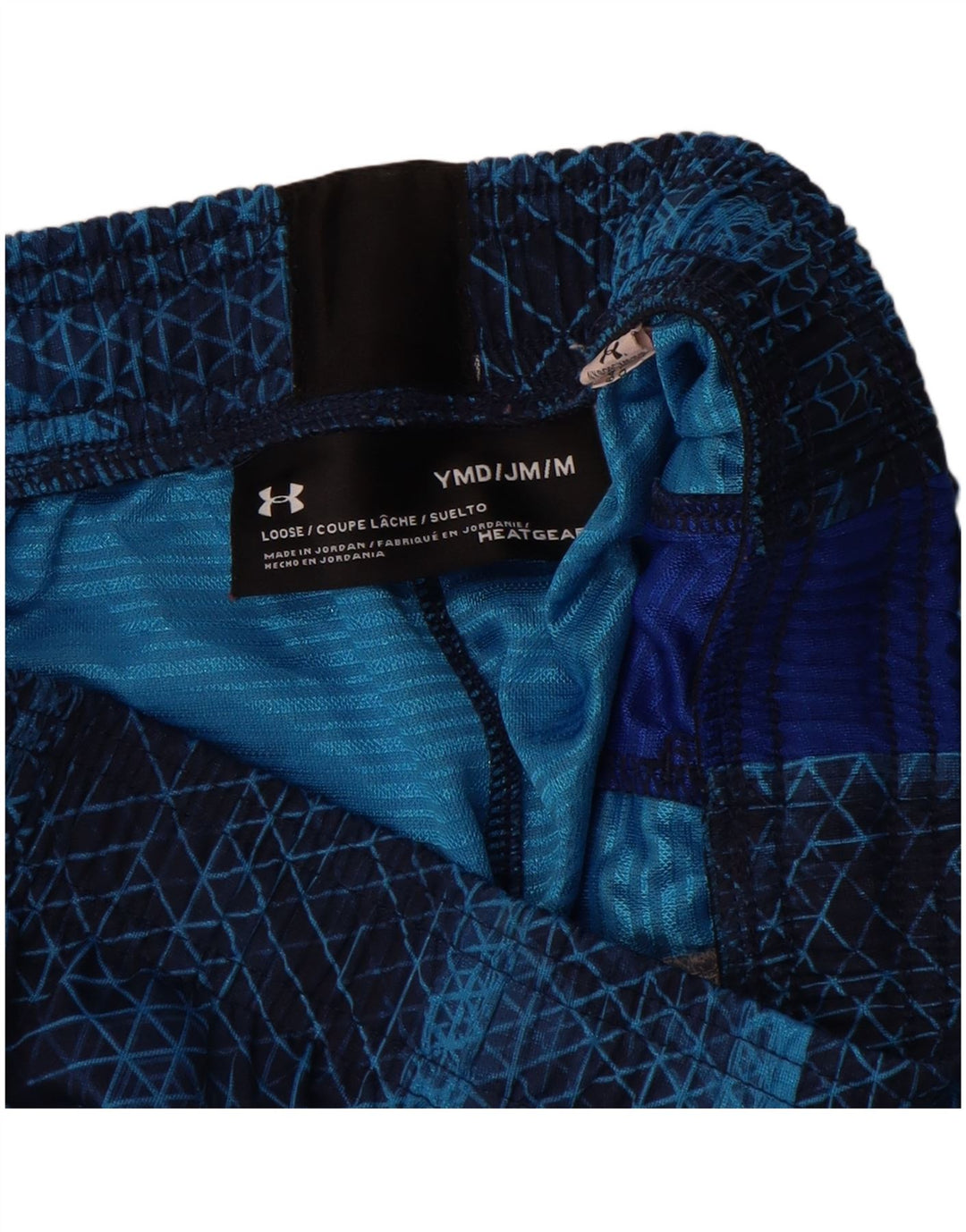 Under Armour Heat Gear Sportshorts für Jungen, 9–10 Jahre, Mittelblau, Farbblock