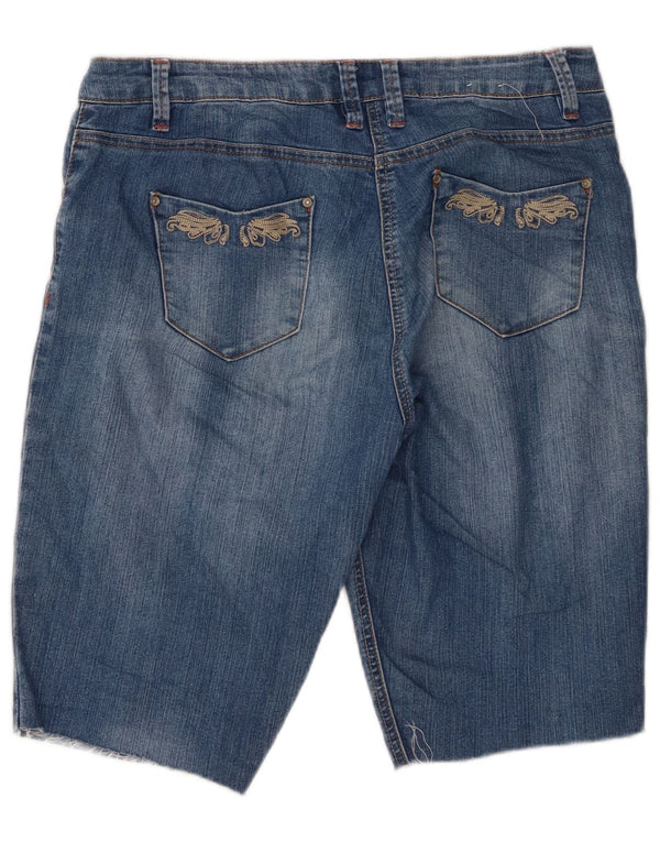 M&Co Damen Jeansshorts UK 12 Medium W32 Blaue Baumwolle