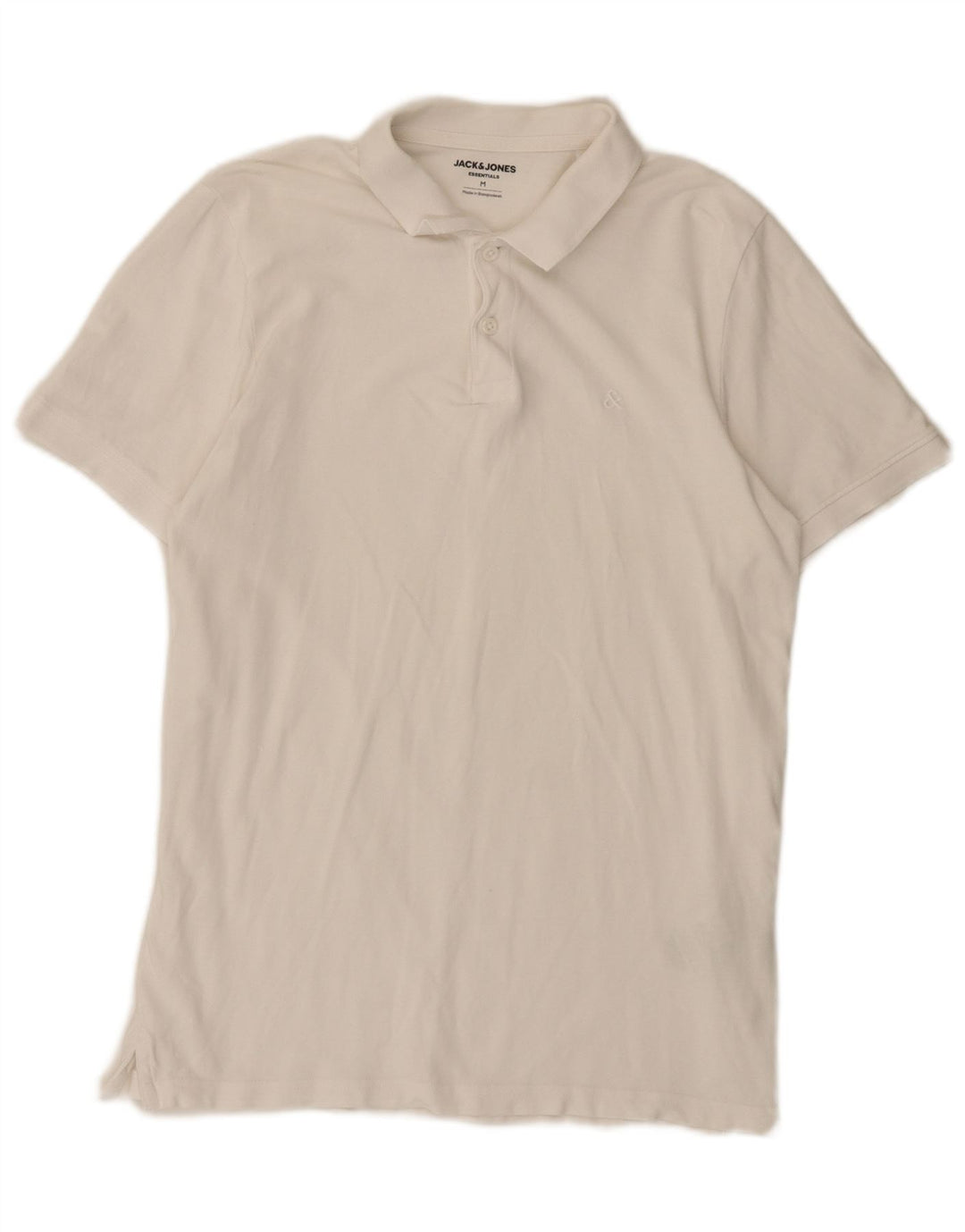 Jack & Jones Herren-Poloshirt mit normaler Passform, mittelweiße Baumwolle