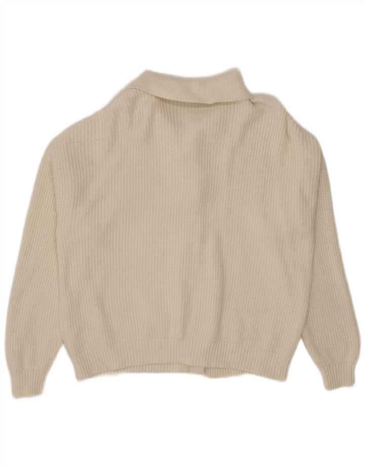 Marks & Spencer Damen-Cardigan-Pullover UK 16 Large Weiße Viskose