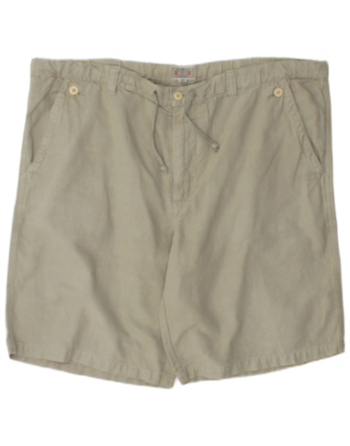 Fly 3 Herren Chinoshorts IT 52 XL W40 Khaki Leinen