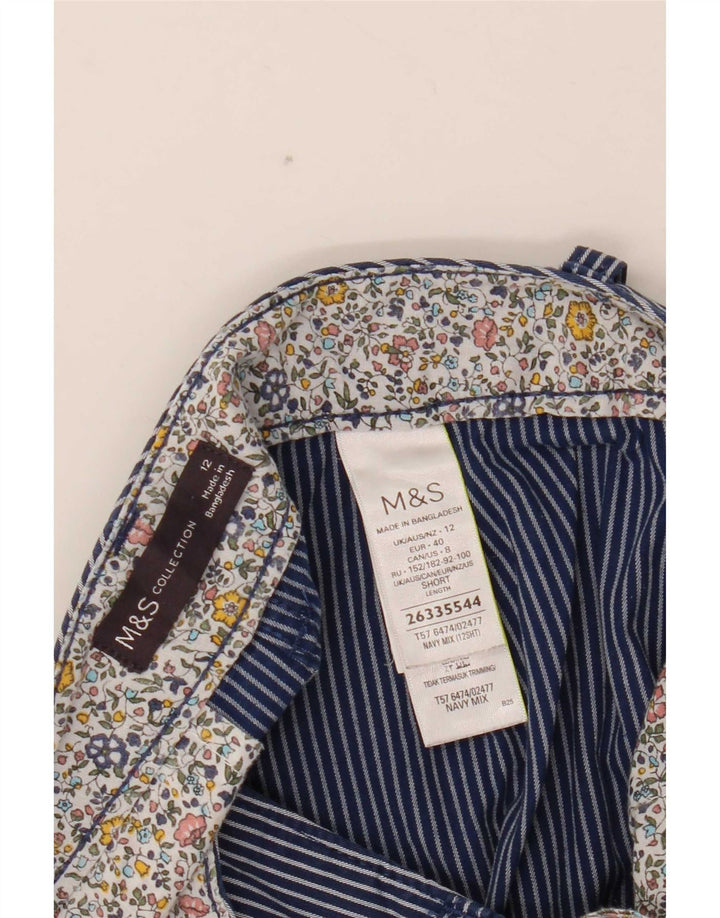 Marks & Spencer Damen Chinohose UK 12 M W30 L26 Marineblau