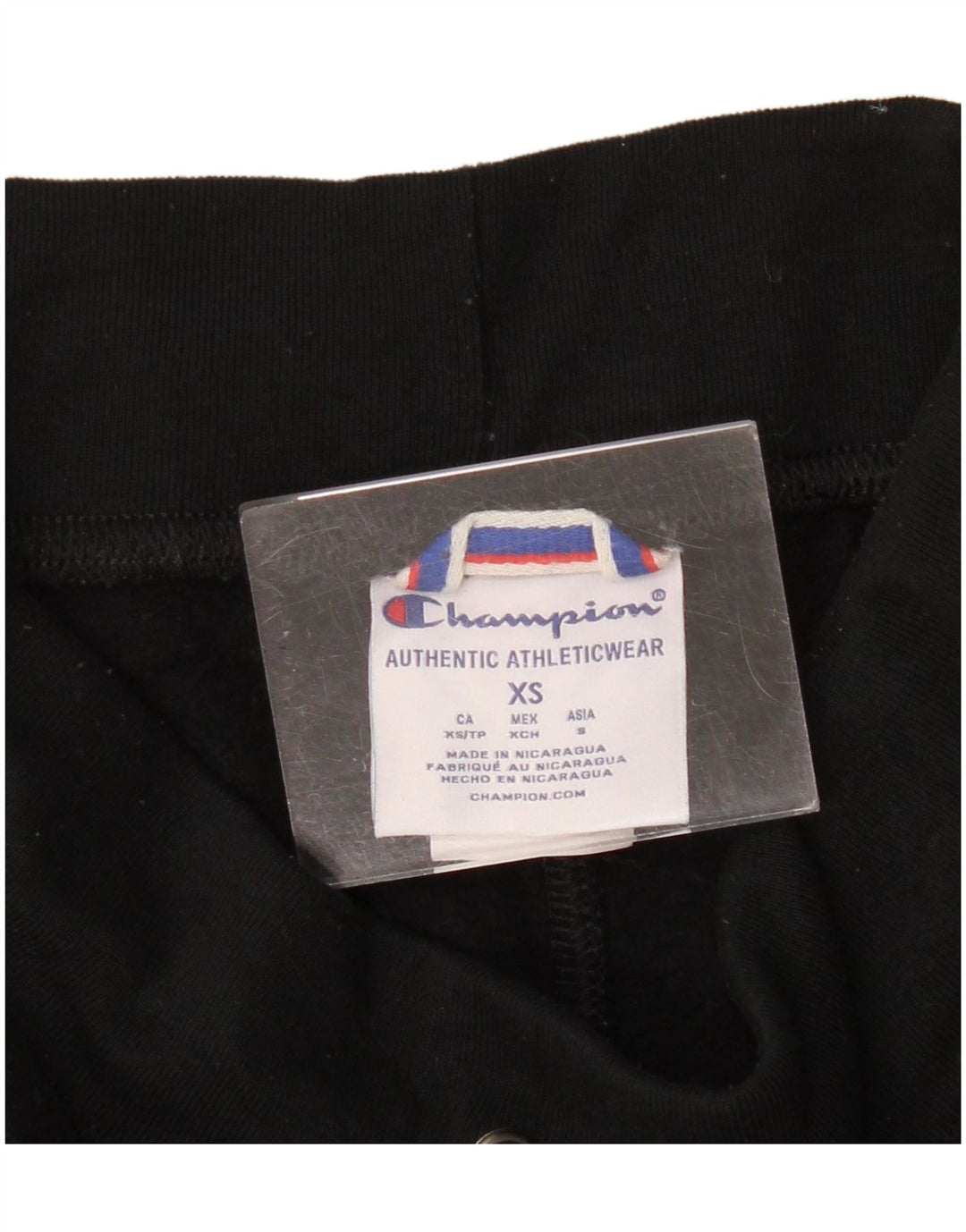 Champion Damen-Trainingsanzug mit Grafik, Jogginghose, UK 6, XS, Schwarz, Polyester