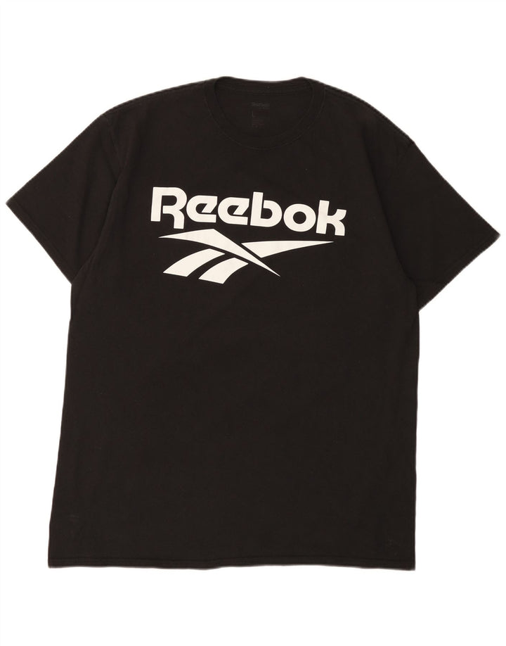 Reebok Herren Graphic T-Shirt Top Large Schwarz