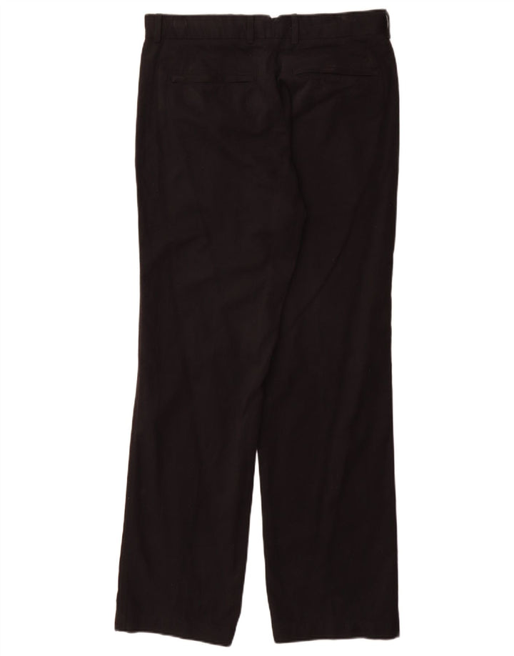 Marks & Spencer Herren Blue Harbour Straight Anzughose W32 L31 Schwarz
