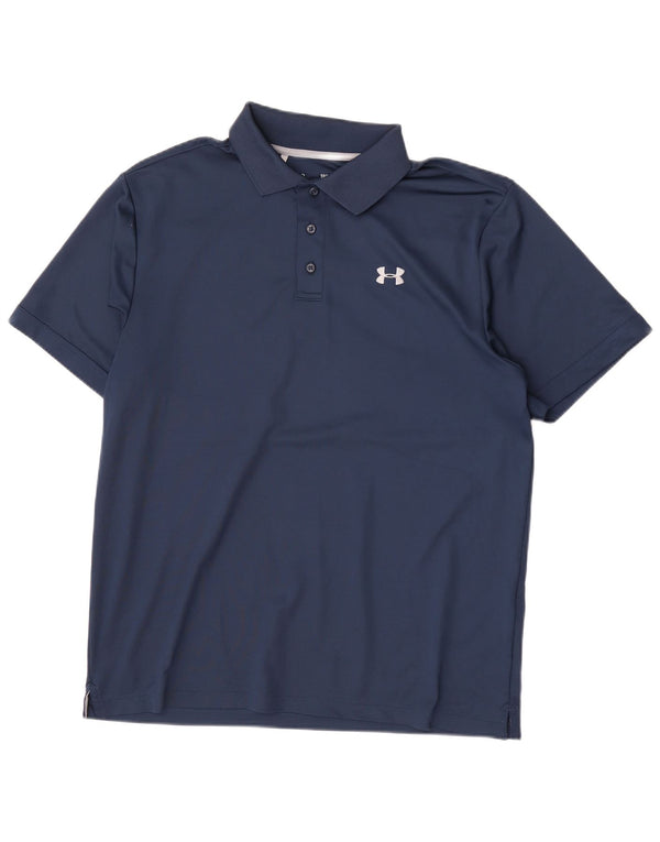 Under Armour Herren Heat Gear Poloshirt Large Marineblau