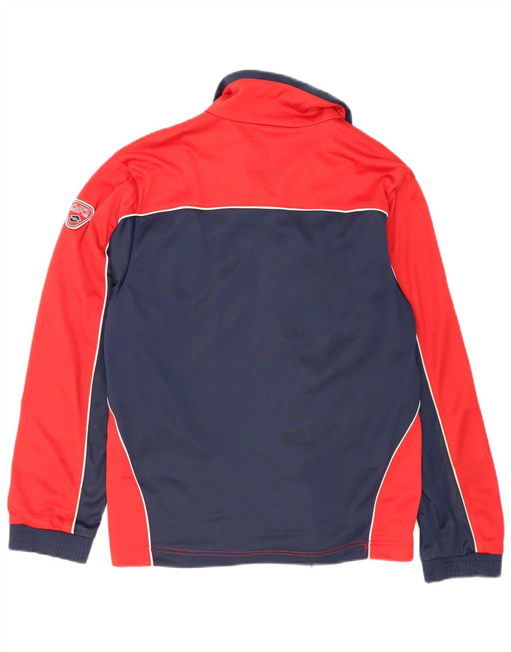 LOTTO Boys Tracksuit Top Jacket 15-16 Years XL Red Colourblock