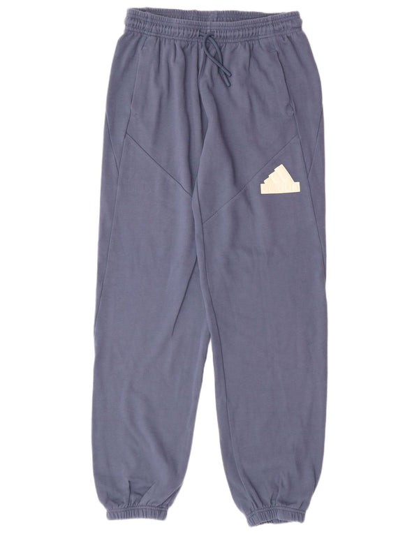 Adidas Jungen-Trainingshose, Jogginghose, 15–16 Jahre, blaue Baumwolle