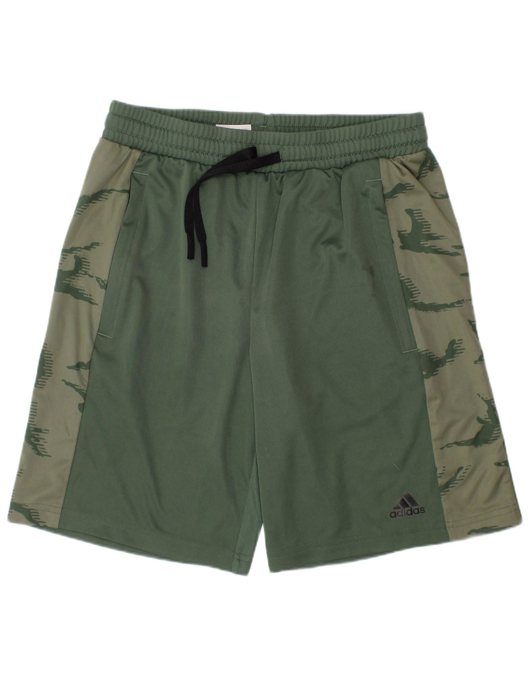 ADIDAS Aeroready Sportshorts für Jungen, 11–12 Jahre, grünes Camouflage-Polyester