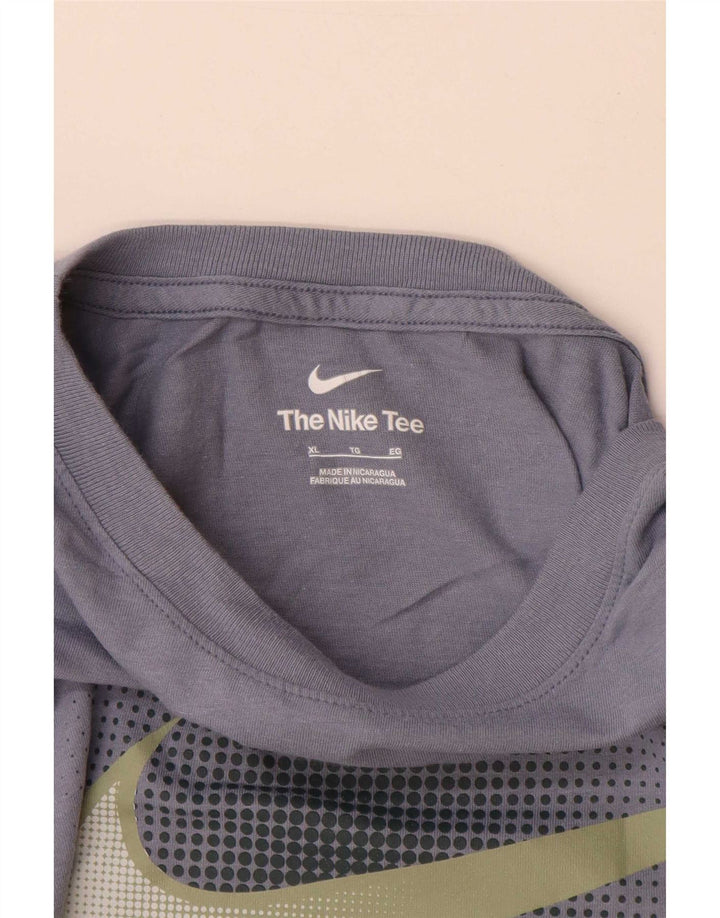 Nike Herren-T-Shirt mit Grafik, XL, Marineblau, Baumwolle
