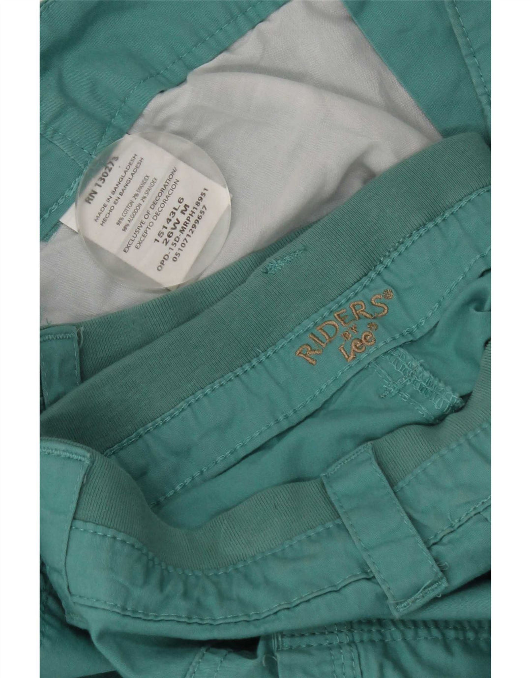 Lee Womens Riders Cargo Shorts US 26 5XL W46 Blaue Baumwolle