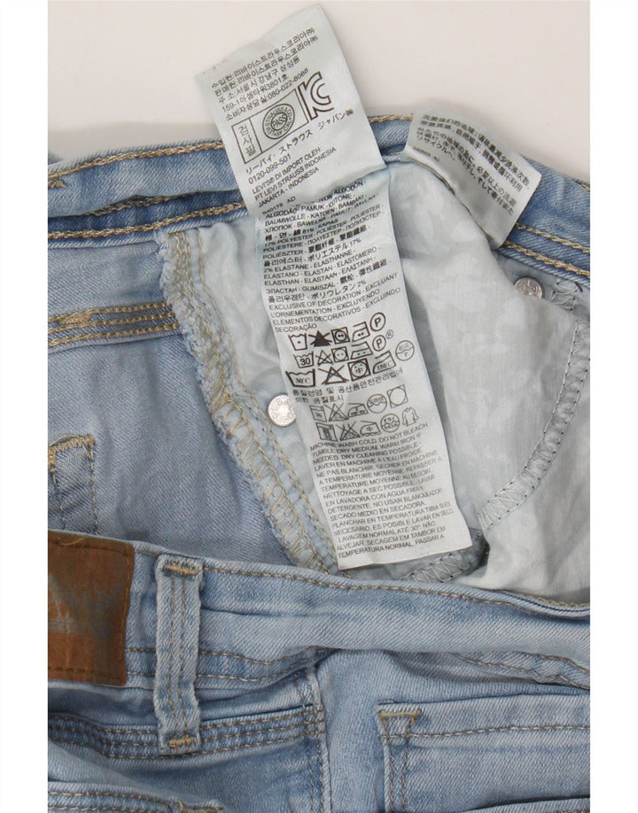 Levi's Damen 529 Curvy Bootcut Jeans W32 L32 Blaue Baumwolle