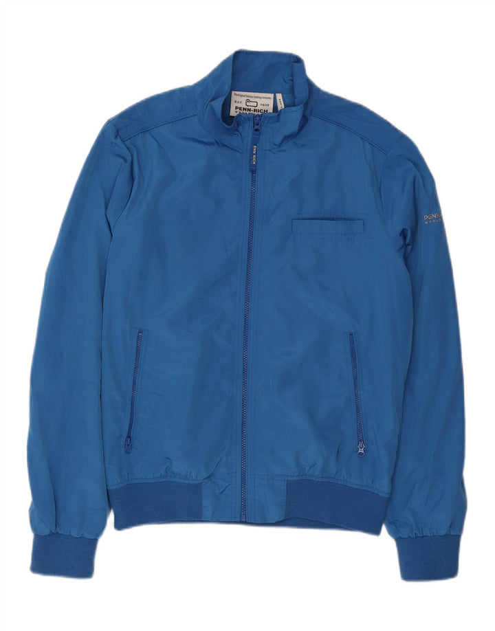 PENN-RICH Mens Bomber Jacket UK 38 Medium Blue Vintage Penn-rich and Second-Hand Penn-rich from Messina Hembry 