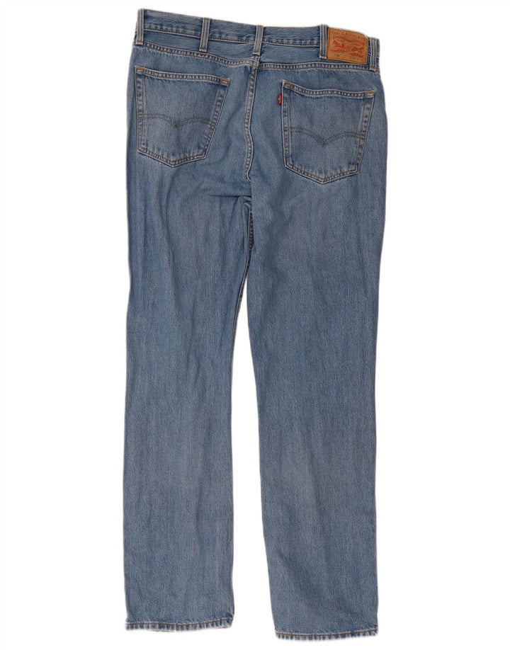 Levi's Herren 516 Straight Jeans W28 L34 Blaue Baumwolle