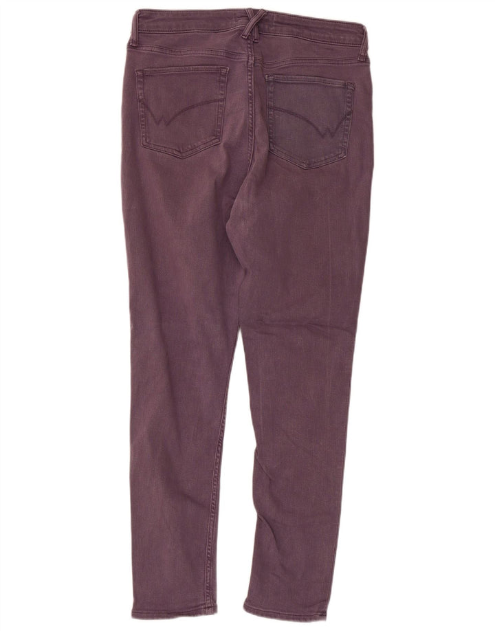 WHITE STUFF Damen-Jeans mit hoher Taille, Röhrenjeans, UK 14, Größe L, W32, L28, Lila