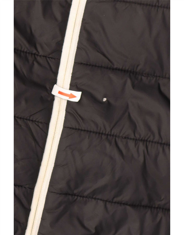 Hugo Boss gepolsterte Herrenjacke mit Kapuze, UK 44 2XL, schwarzes Polyamid
