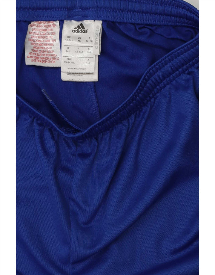 Adidas Jungen Climalite Sport Shorts 13-14 Jahre Blau Polyester