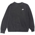 Nike Herren-Sweatshirt-Pullover aus mittelgrauer Baumwolle