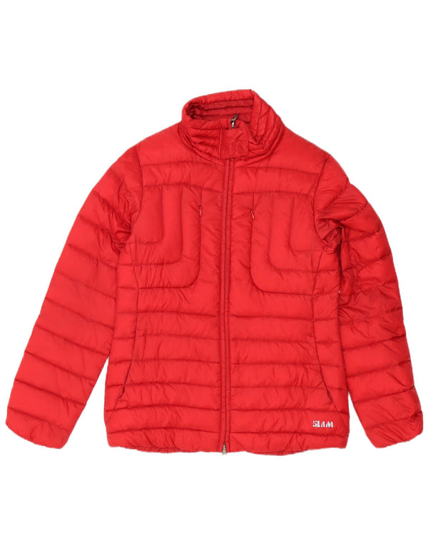 Slam Damen Wattierte Jacke UK 10 Small Rot Polyamid