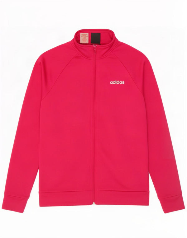 Adidas Mädchen-Trainingsanzug-Top-Jacke, 13–14 Jahre, rosa Polyester