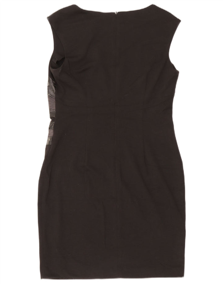 Calvin Klein Damen ärmelloses Etuikleid US 10 Medium Black Colourblock