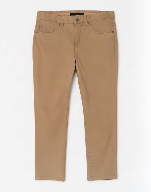 Calvin Klein Herren gerade Freizeithose W33 L29 Khaki Baumwolle