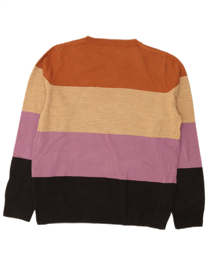 Marks & Spencer Damen-Pullover mit U-Boot-Ausschnitt, Gr. 12, mittelmehrfarbig