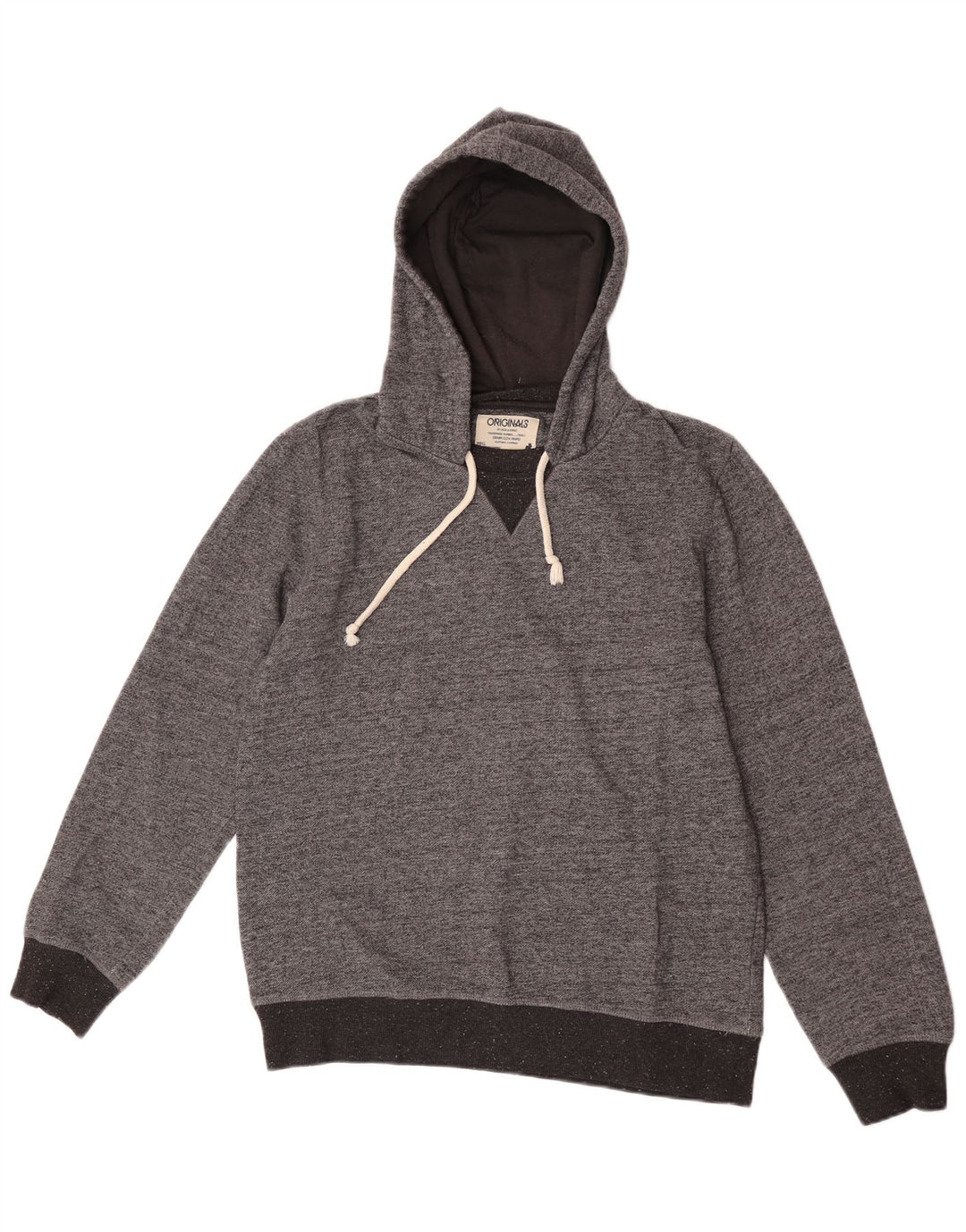 Jack & Jones Herren-Kapuzenpullover, groß, grau gefleckt