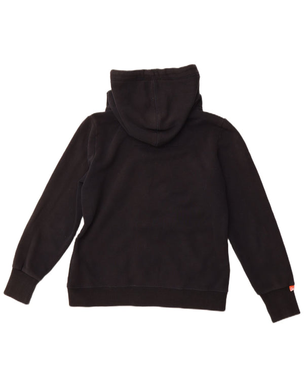 SUPERDRY Damen-Kapuzenpullover mit Reißverschluss, UK 16, Größe L, Marineblau, Baumwolle