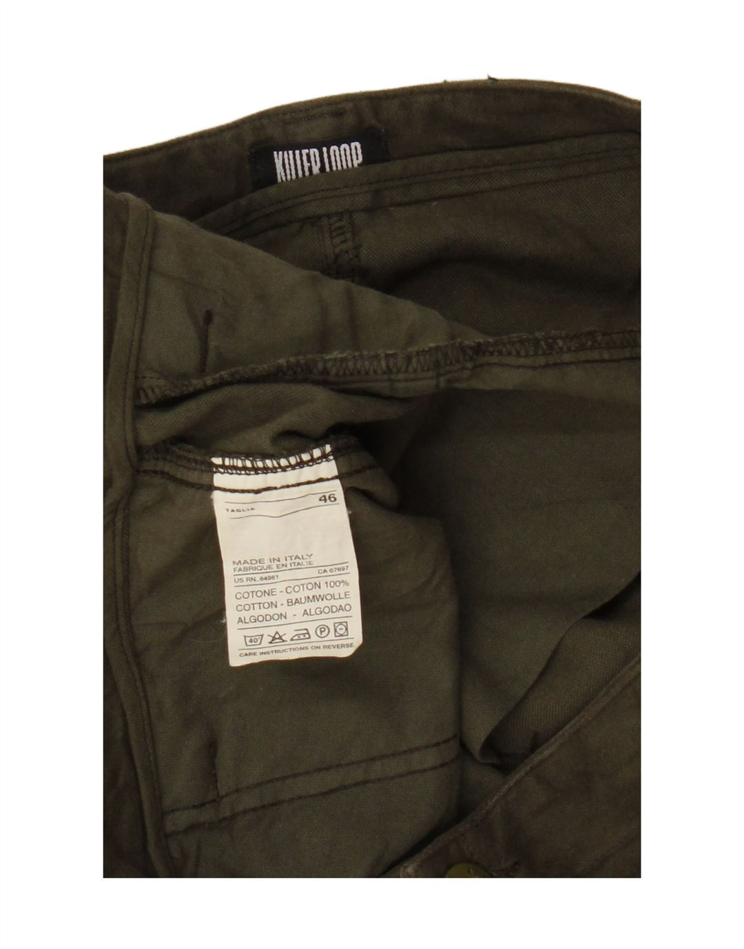 Killer Loop Damen Cargorock IT 46 Large W32 Khaki Baumwolle