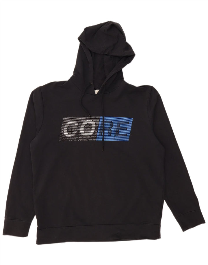 JACK & JONES Herren Graphic Hoodie Pullover XL Schwarz Baumwolle