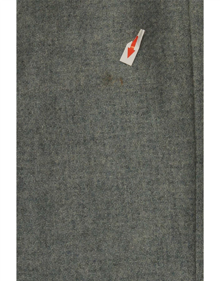 Laura Ashley Damen-Blazerjacke mit 3 Knöpfen, Gr. 16, großes blaues Fischgrätenmuster