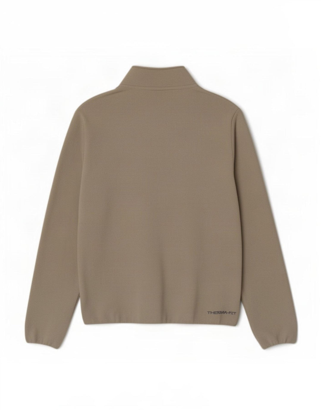 Nike Herren Therma-Fit Fleecepullover mit Reißverschluss am Hals, Mittelbeigefarbenes Polyester
