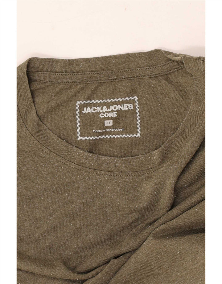 Jack & Jones Herren T-Shirt Top Medium Khaki Colourblock