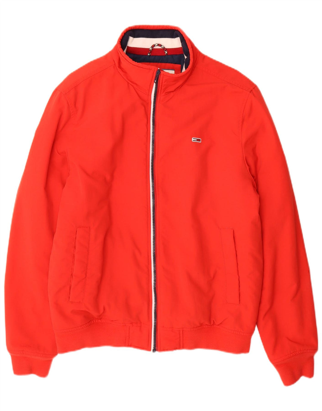 Tommy Hilfiger Herren Bomberjacke UK 36 Small Rot Polyamid