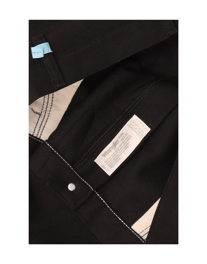 Wrangler Herren gerade Freizeithose W42 L32 Schwarz Polyester
