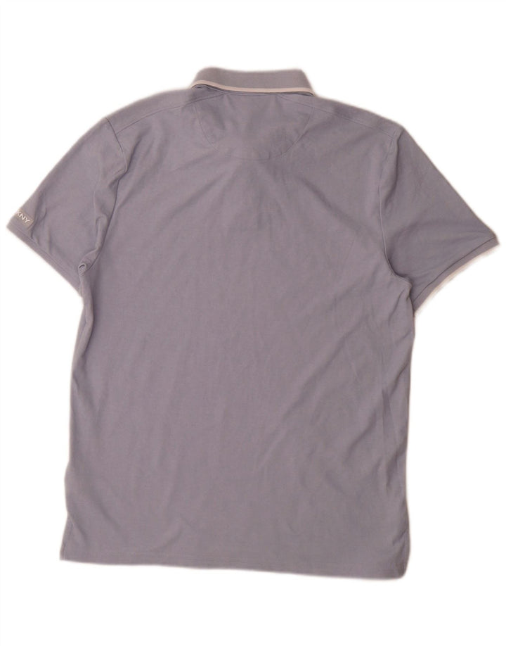 Dkny Herren-Poloshirt aus mittelblauer Baumwolle