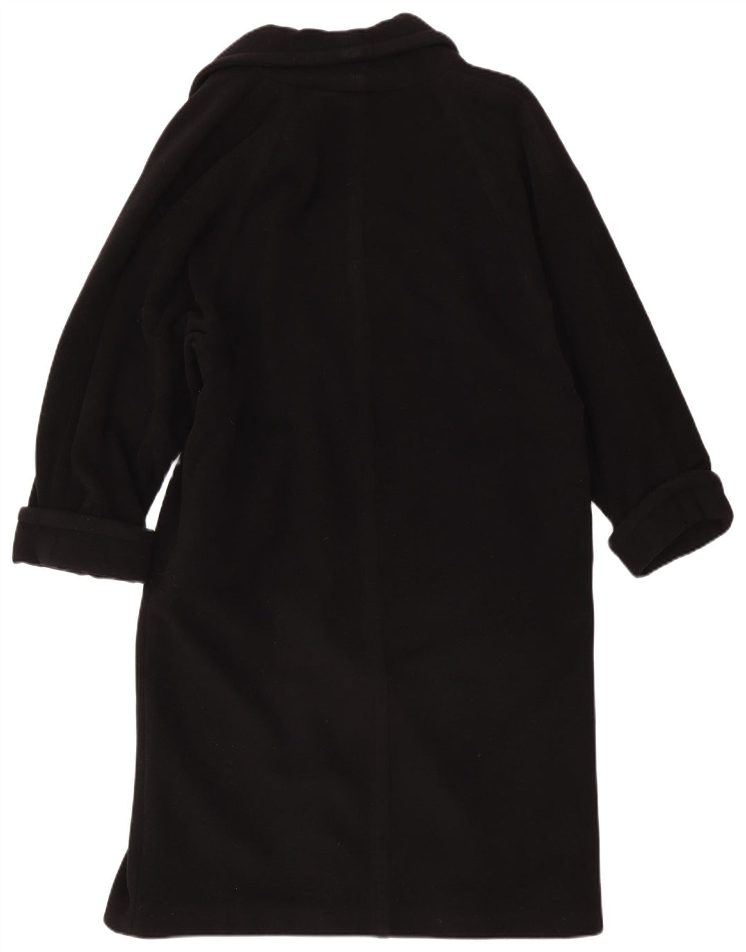 Vintage Damen Zweireihiger Mantel IT 48 XL Schwarz