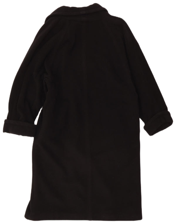 Vintage Damen Zweireihiger Mantel IT 48 XL Schwarz