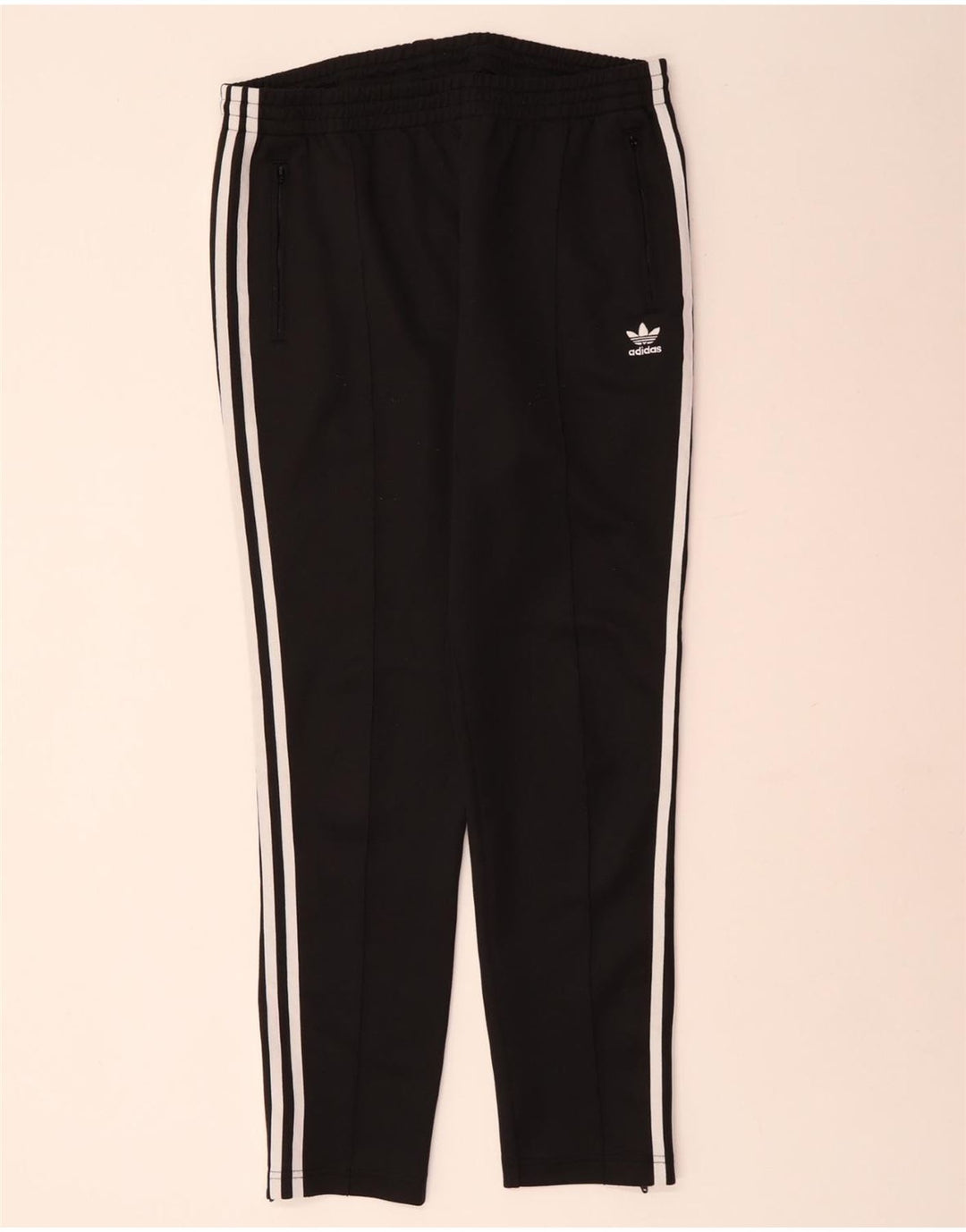 ADIDAS Damen Trainingshose UK 12 Medium Schwarz Polyester