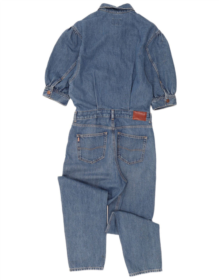 PEPE Jeans Damen Denim-Overall UK 12 Mittelblaue Baumwolle