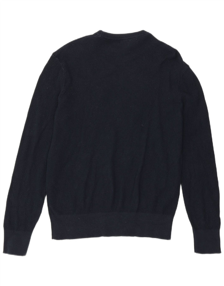 Zara Herren-Pullover mit Rundhalsausschnitt, Größe S, Marineblau