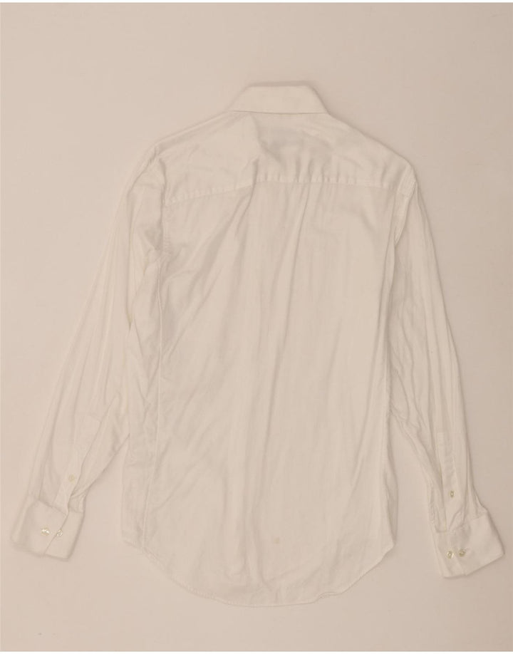 Calvin Klein Herren-Slim-Fit-Hemd, Größe 15, mittelweiße Baumwolle