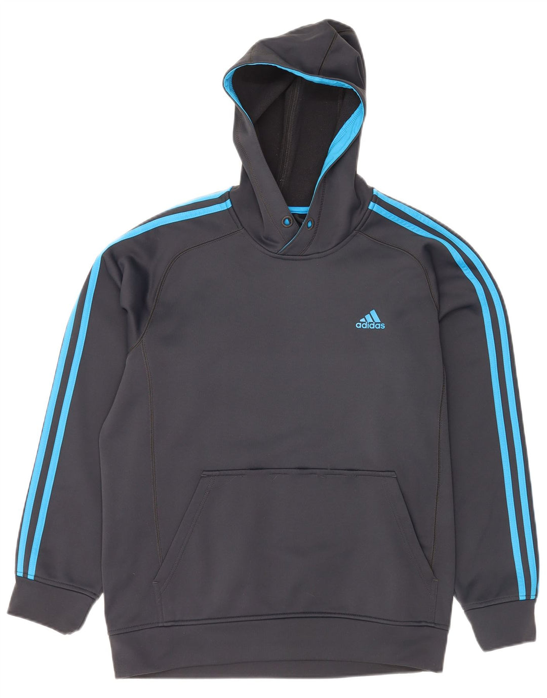 Adidas Herren Climawarm Hoodie Pullover Mittelgraues Polyester
