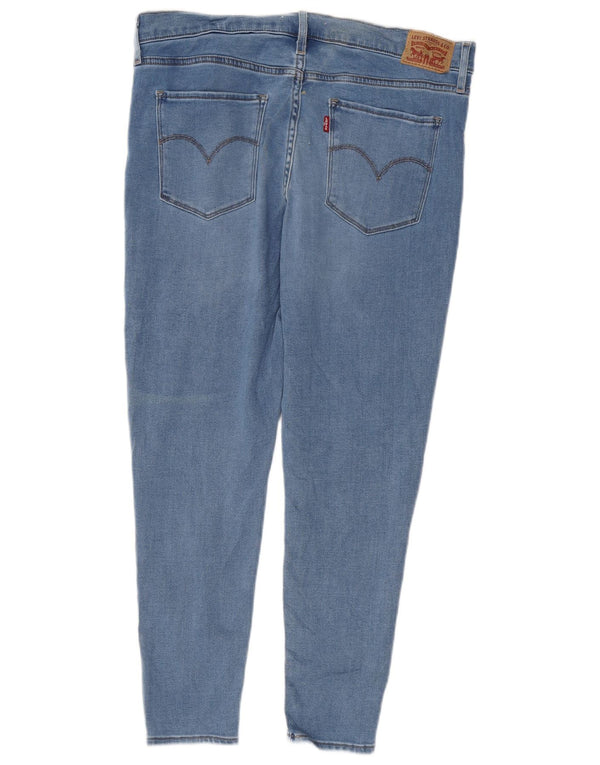 Levi's Damen 720 High Rise Super Skinny Cropped Jeans W33 L25 Blaue Baumwolle