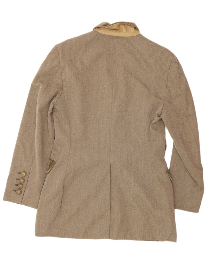 MOSCHINO Damen 3-Knopf-2-teiliges Rock-Set UK 12 Medium W28 Brown Classic