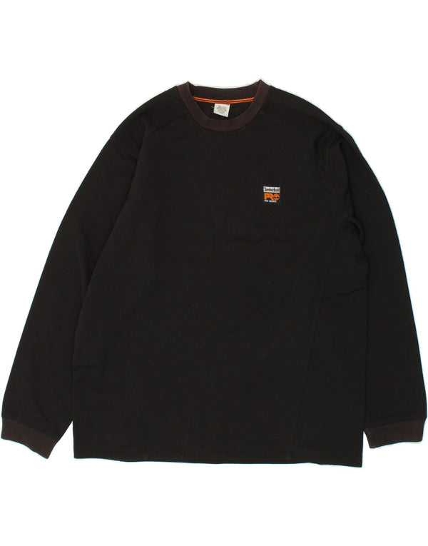 TIMBERLAND Herren-Sweatshirt mit Grafik, groß, 2XL, schwarze Baumwolle