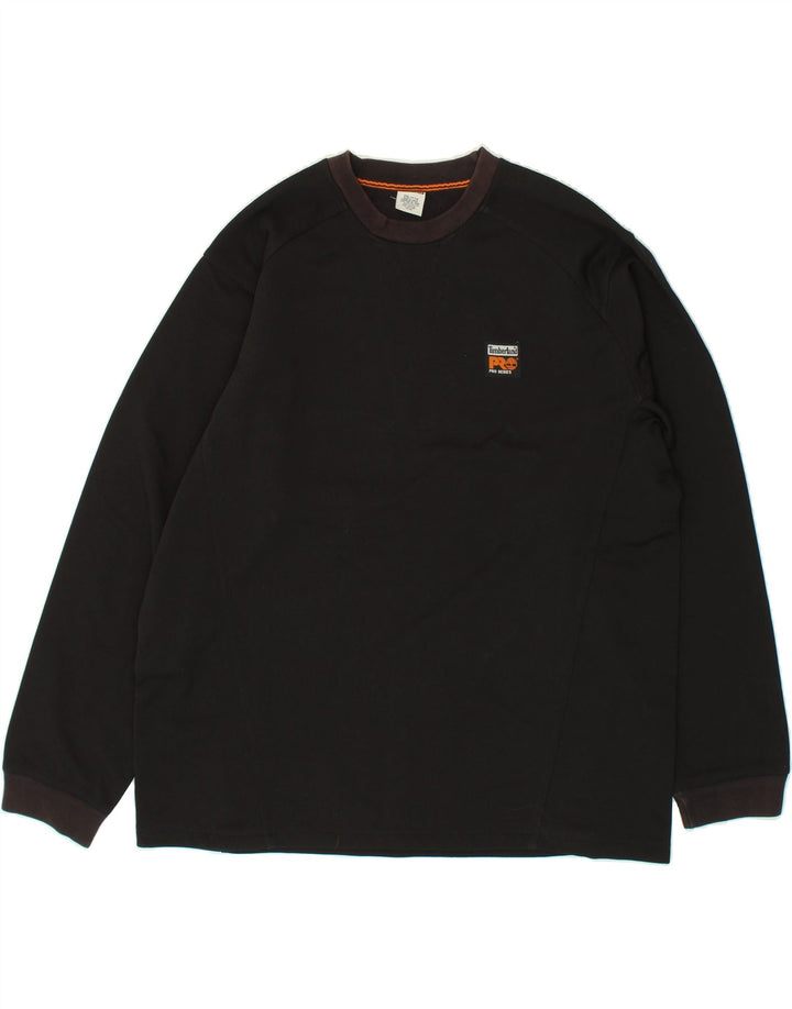 TIMBERLAND Herren-Sweatshirt mit Grafik, groß, 2XL, schwarze Baumwolle
