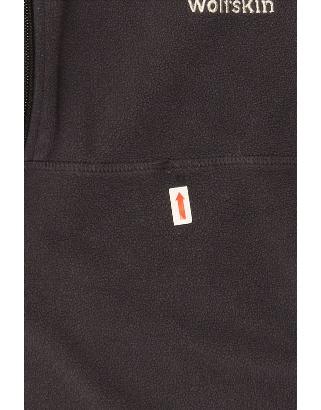 JACK WOLFSKIN Mens Zip Neck Fleece Jumper UK 36/38 Medium Grey Polyester Vintage Jack Wolfskin and Second-Hand Jack Wolfskin from Messina Hembry 