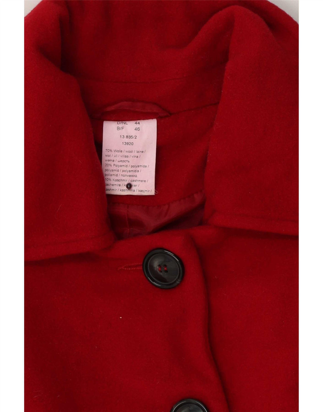 Vintage Damenjacke EU 46 XL Rote Wolle